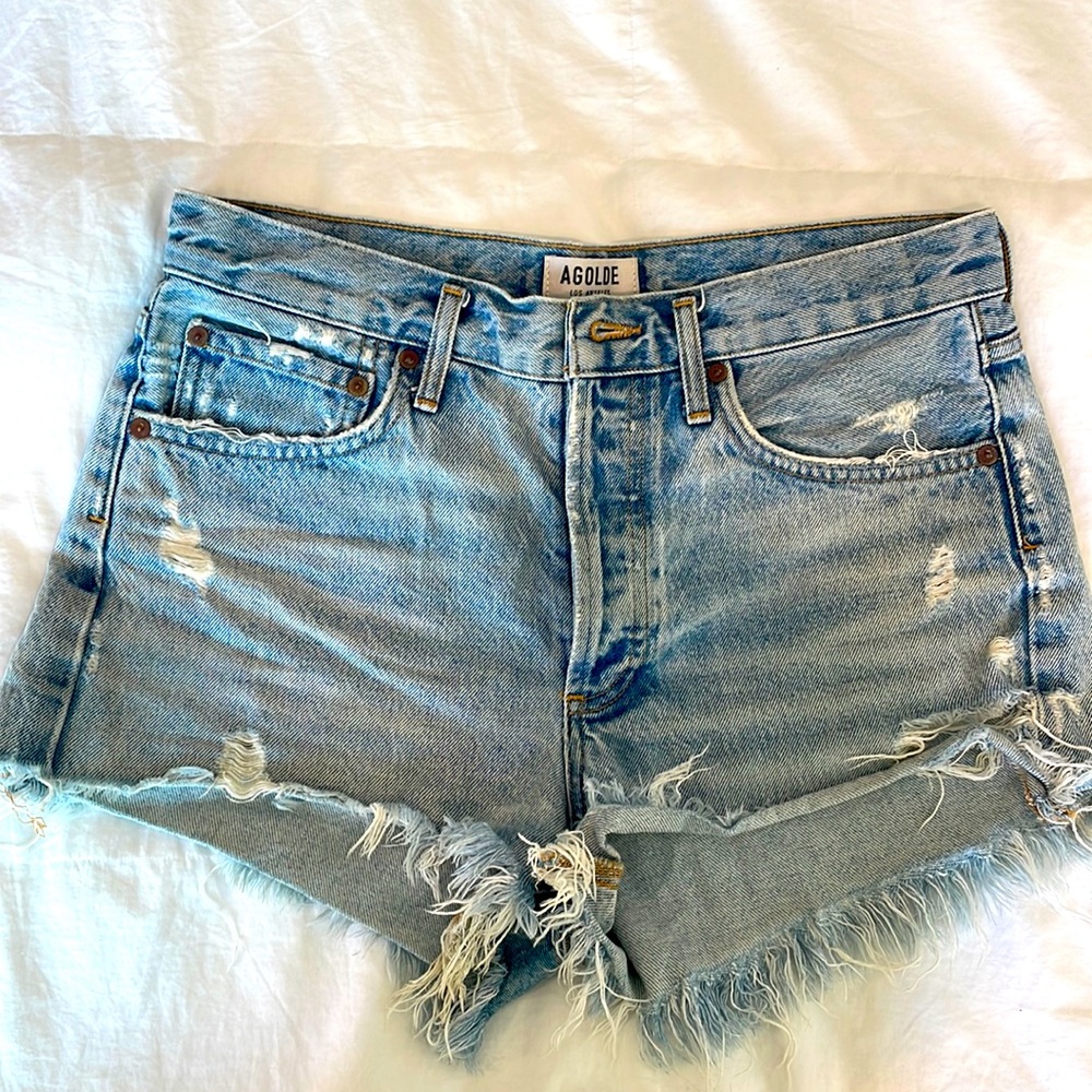 AGOLDE cut off shorts